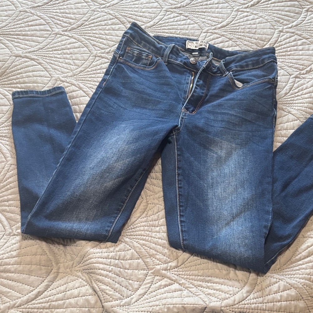 Wax Jean Women's Dark Blue Skinny Stretch Denim